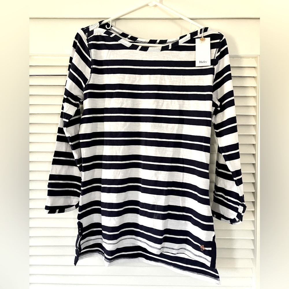 3/4 Sleeve Breton - Breaker Striped shirt size Medium